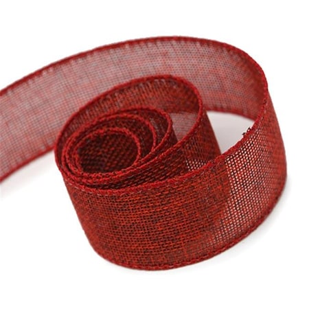 Papillon Ribbon & Bow Papillon Ribbon & Bow R096915-64-0563-50YD 2.5 in. 50 Yards Burlap Ribbon; Willow R096915-64-0563-50YD